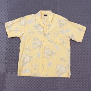 G.H. Bass & Co. Yellow Pineapple Print Men's Shirt